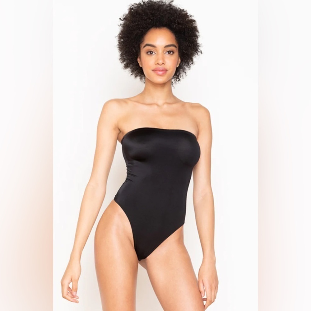 Only Hearts | Second Skins Strapless Bodysuit In Black NWT Size S